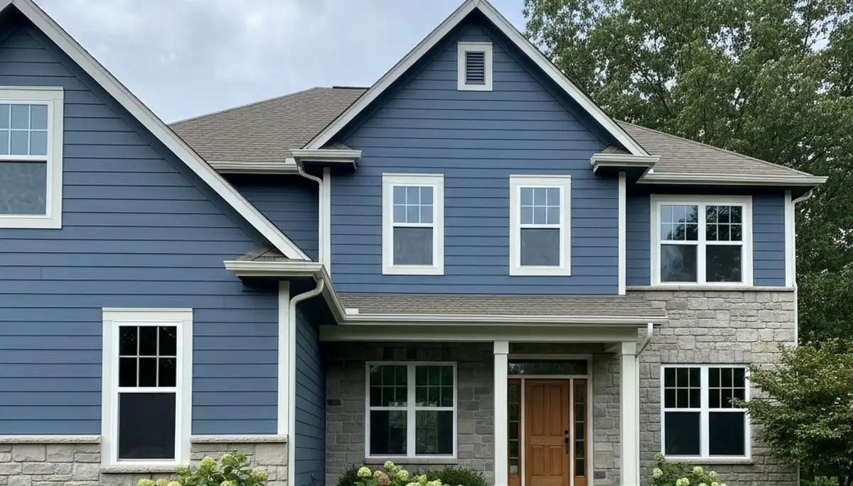Freshly painted home exterior in Overland Park KS showcasing durable, weather-resistant house painting results