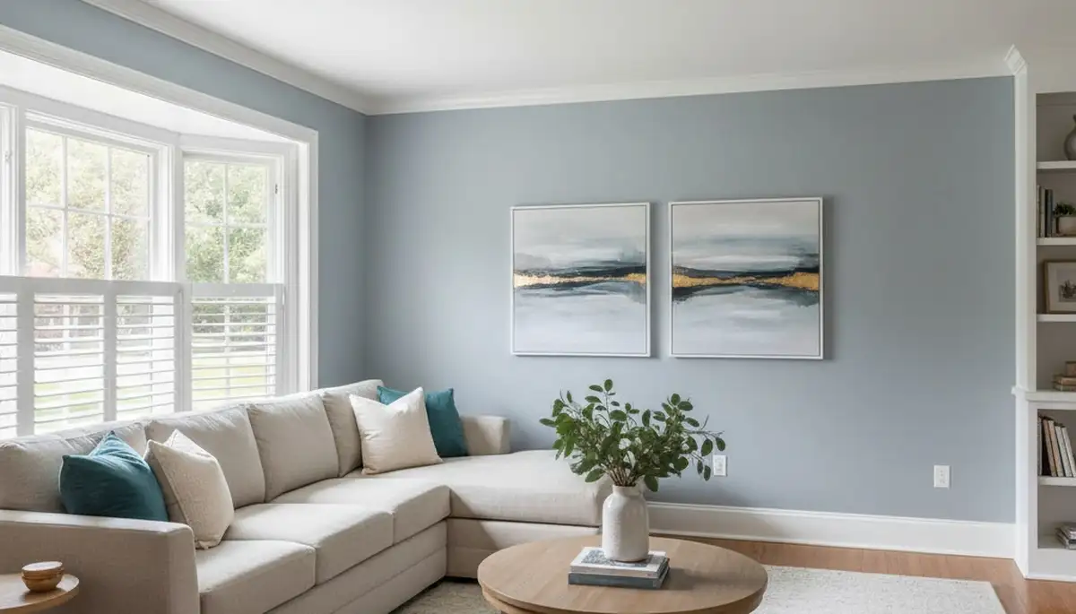 Finished interior painting with smooth walls and vibrant colors by house painters in Overland Park, KS