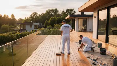 Professional deck staining and wood restoration in Overland Park, KS by expert painters