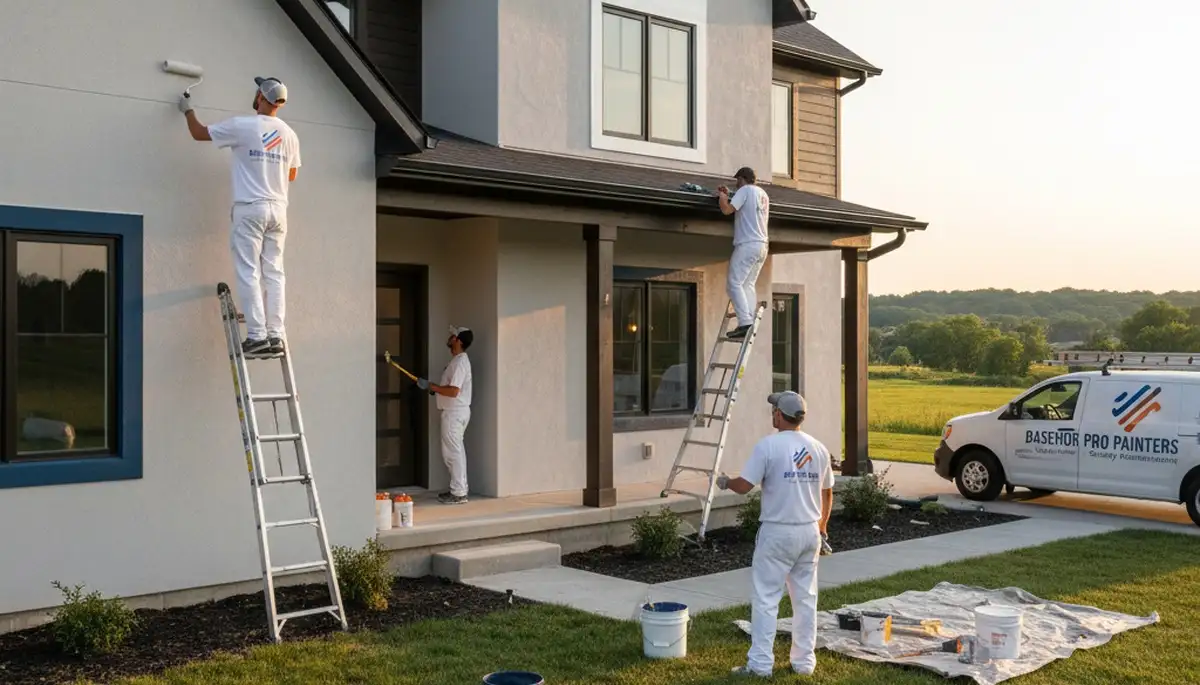 Interior painting service in Overland Park, KS for a home by professional house painters