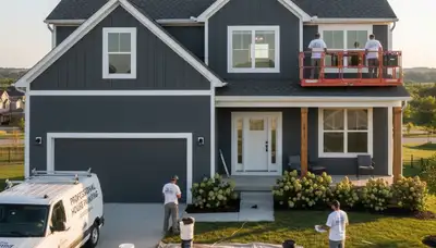Interior painting service in Overland Park, KS for a professional house-painting project