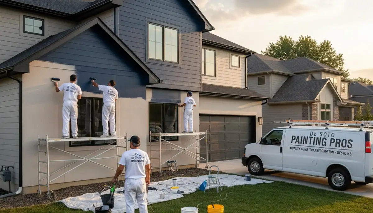 Interior painting service in Overland Park, KS for a professional house-painting project