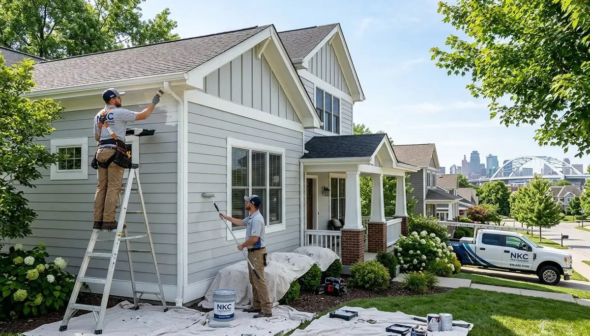 Professional house painters transforming home interiors in Overland Park, KS