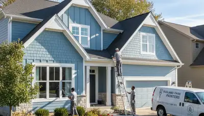 Interior painting service in Overland Park, KS for residential house walls and trim