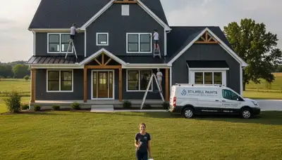 Interior painting team serving Overland Park, KS for professional residential house painting services