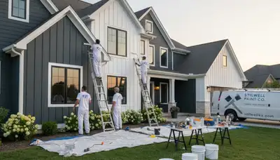Interior painting service in Overland Park, KS for a professional house-painting project