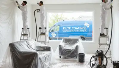 Popcorn ceiling removal by house painters in Overland Park, KS transforming ceilings to smooth finishes