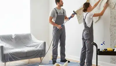Professional wallpaper removal and wall prep by expert painters in Overland Park, KS